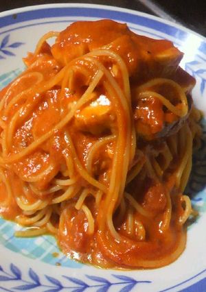 大好きﾊﾟｽﾀ☆ﾋﾟﾘ辛ﾄﾏﾄｸﾘｰﾑ-レシピのメイン写真