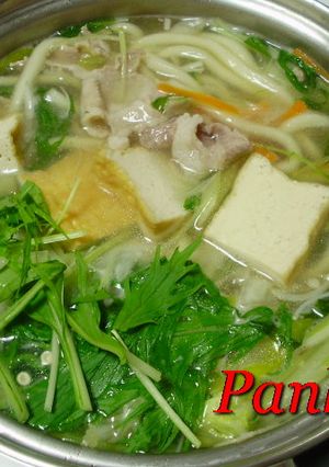 水菜・豚肉・厚揚げだけの＊シンプル鍋-レシピのメイン写真
