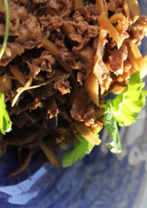 牛肉とごぼうの煮物-レシピのメイン写真