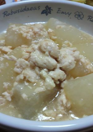ウェイパーで冬瓜と鶏ミンチ-レシピのメイン写真