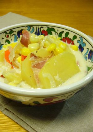 重ねるだけ☆じゃがいものミルク煮♪-レシピのメイン写真