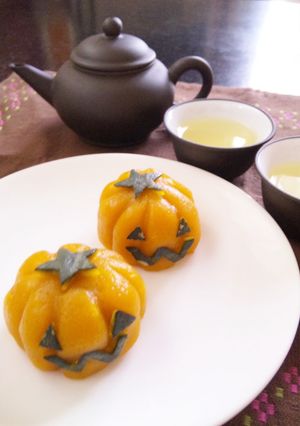 和ハロウィン！ジャックランタンだんご-レシピのメイン写真