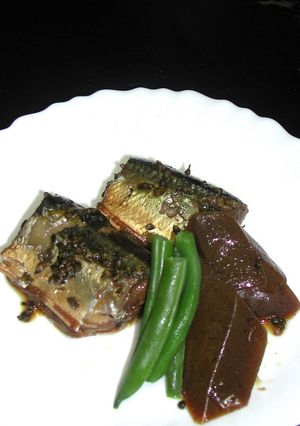 骨まで柔らか サンマとこんにゃく煮-レシピのメイン写真