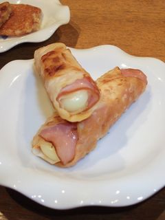 餃子の皮でミニハム&チーズドック-レシピのメイン写真