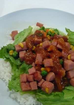 メキシカン風スパムライスプレート-レシピのメイン写真