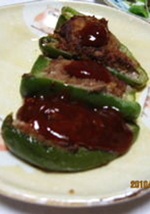 簡単なピーマンの肉詰め-レシピのメイン写真