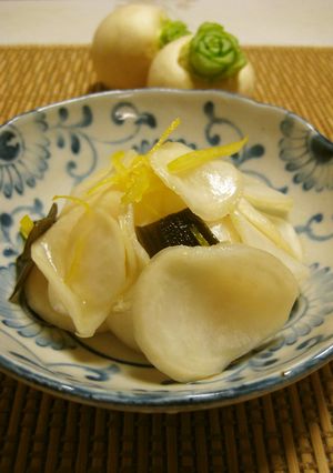 簡単^^柚子風味蕪(かぶ)のお漬物-レシピのメイン写真