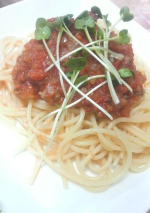 トマトソースパスタ-レシピのメイン写真