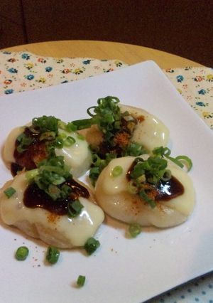 簡単！タコ焼き風もち麩のチーズ焼き-レシピのメイン写真