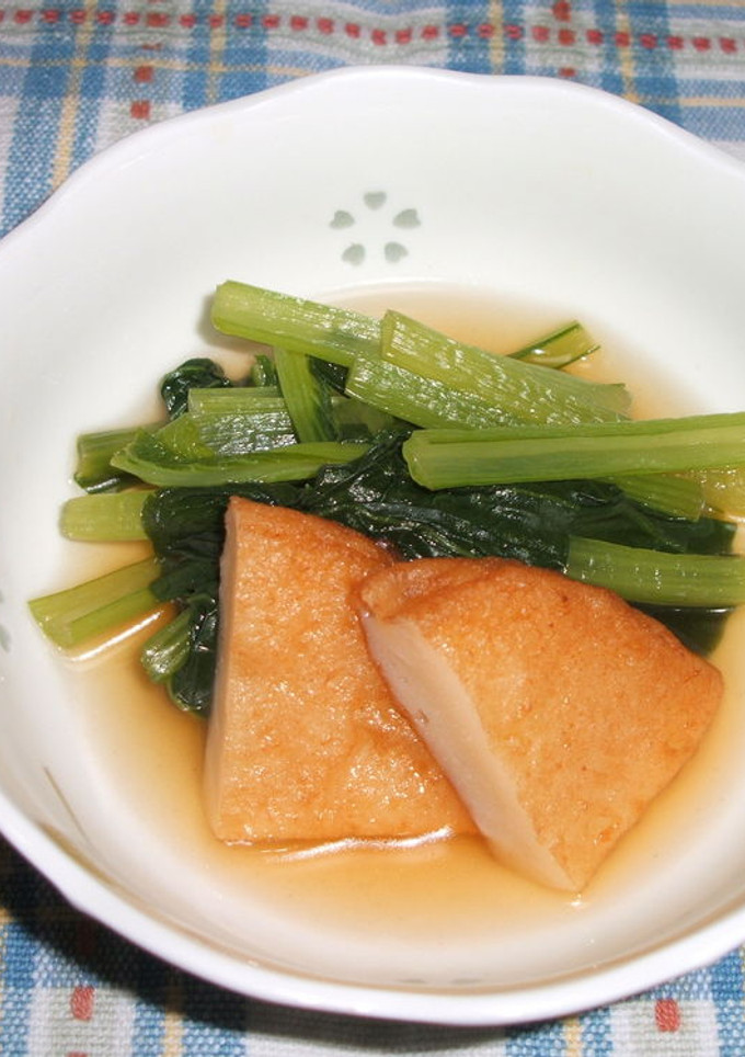 小松菜とさつまあげの煮物-レシピのメイン写真