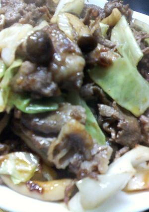 牛肉とキャベツのオイスター炒め-レシピのメイン写真