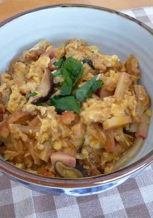 ちくわいっぱい　我が家の木の葉丼-レシピのメイン写真