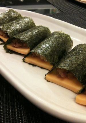 肉味噌和風チーズカナッペ-レシピのメイン写真
