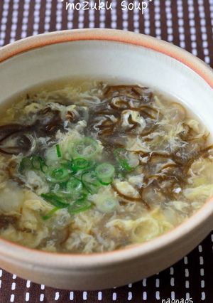 もずくと卵でとろとろ中華スープ♪-レシピのメイン写真