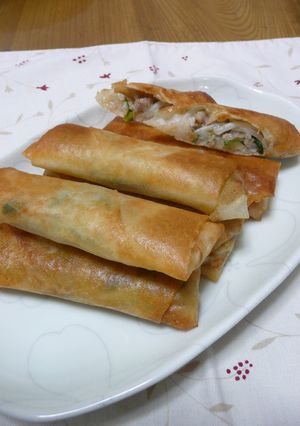 豚ともやしの春巻き-レシピのメイン写真