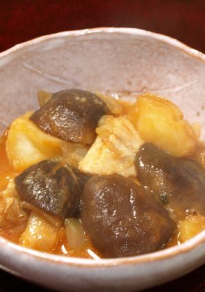 生しいたけと鶏肉のトマト煮-レシピのメイン写真