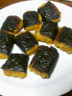 かぼちゃの煮物をリメイク!磯辺焼き風♪-レシピのメイン写真