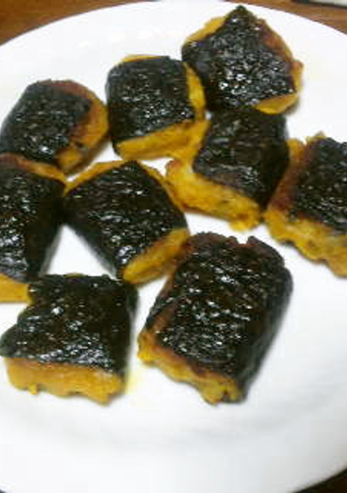 かぼちゃの煮物をリメイク！磯辺焼き風♪-レシピのメイン写真