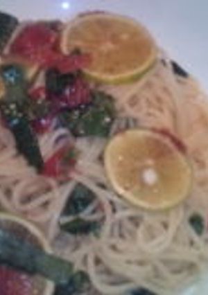 梅としそとすだちの冷製パスタ♪-レシピのメイン写真