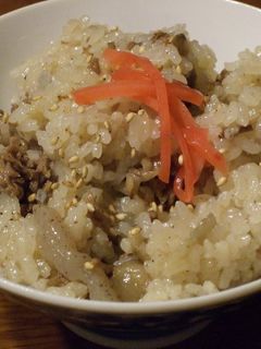 牛肉とごぼうの炊き込みご飯-レシピのメイン写真
