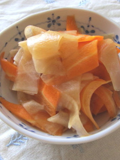 簡単★ヒラヒラ野菜漬け-レシピのメイン写真