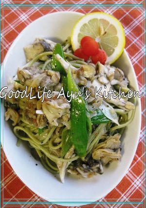 あさりと舞茸の爽やか梅パスタ-レシピのメイン写真