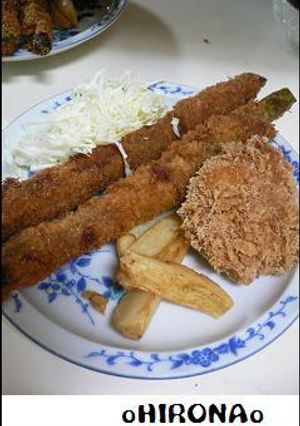 超ロングなアスパラのマキマキ揚げ-レシピのメイン写真