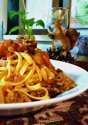 ★牛肉とナスのﾄﾏﾄﾊﾟｽﾀ★-レシピのメイン写真