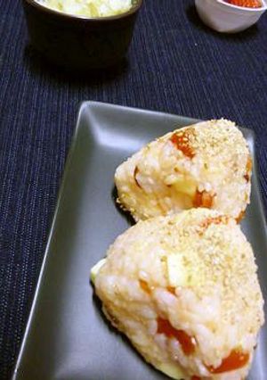 チーズと福神漬けのおにぎり　カレー風味-レシピのメイン写真