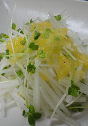 秋の味～♪柿ドレッシングで大根サラダ☆-レシピのメイン写真
