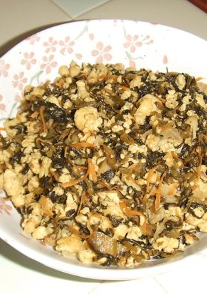豆腐と高菜の炒め物-レシピのメイン写真
