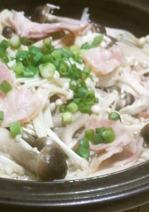 きのことベーコンのレンジ蒸し-レシピのメイン写真
