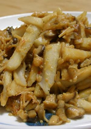 レンコンきのこ味噌炒め　お弁当のおかず-レシピのメイン写真
