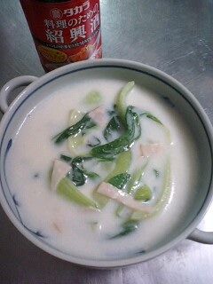 簡単・チンゲンサイのクリーム煮-レシピのメイン写真