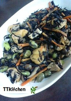 ＊夕飯＊残った枝豆で栄養満点ひじき煮-レシピのメイン写真