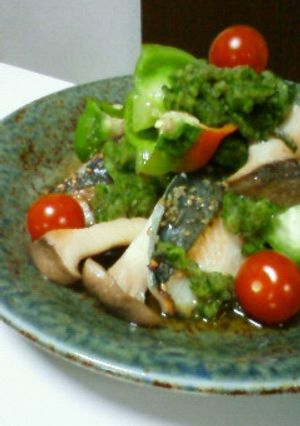 鰆と焼き野菜の翡翠ポン酢和え-レシピのメイン写真