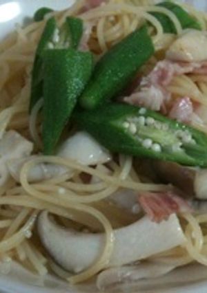 エリンギとオクラのペペロンチーノ-レシピのメイン写真