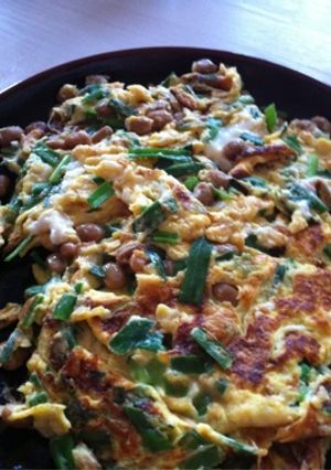 にら納豆オムレツ-レシピのメイン写真