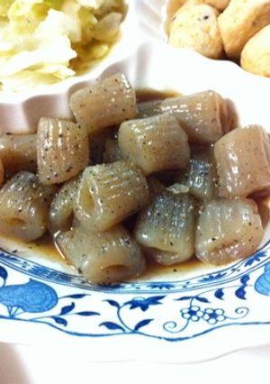 こんにゃくの黒胡椒和え。-レシピのメイン写真