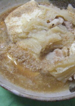 豚バラと豆腐入り　超簡単　砂鍋白菜♪-レシピのメイン写真