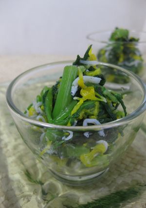 菊花と青菜のおひたし-レシピのメイン写真