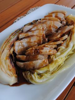 焼き白菜と豚肉の紹興酒蒸し-レシピのメイン写真