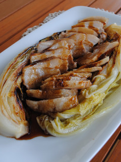 焼き白菜と豚肉の紹興酒蒸し-レシピのメイン写真