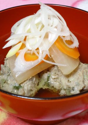 『秋刀魚の味噌つみれ〜おすまし〜』-レシピのメイン写真