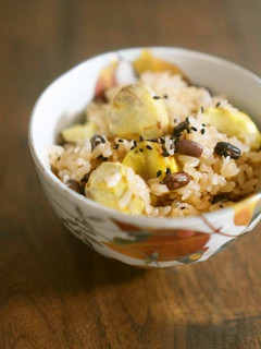伝えていきたい母の味☆小豆入り栗おこわ-レシピのメイン写真