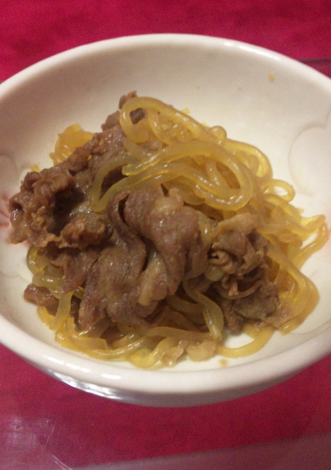 簡単一品★しらたきと牛肉のしぐれ煮-レシピのメイン写真