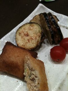餃子の具で…揚げパン&茄子のはさみ揚げ-レシピのメイン写真