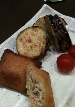 餃子の具で…揚げパン＆茄子のはさみ揚げ-レシピのメイン写真