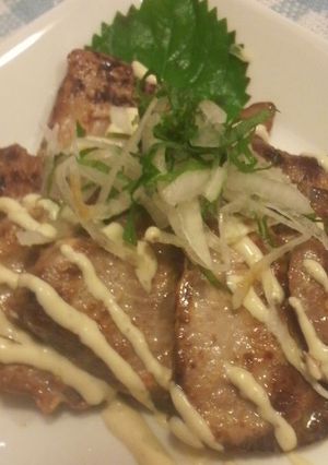 かつおの生姜焼き　わさびマヨ添え-レシピのメイン写真