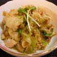 里芋の葱とひき肉和え